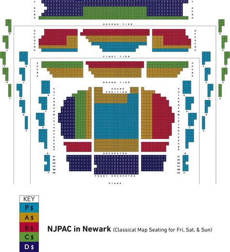 nj pac schedule and seating chart